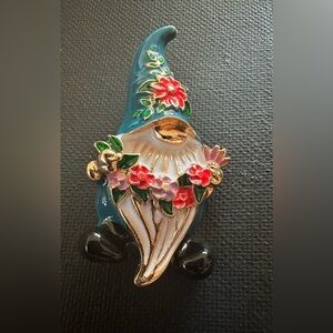 Enamel Dwarf drawer knobs  Brooch